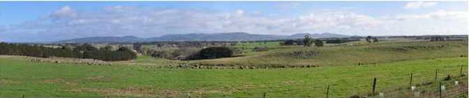 Volcanic Plains of the Macedon Ranges - View from Bolinda.